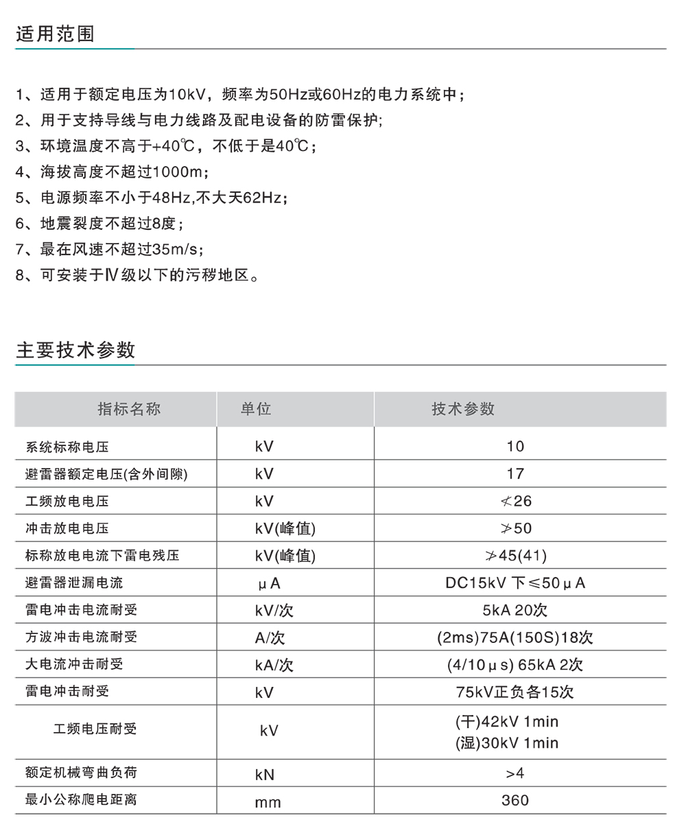 人民电器YH5CS(Z)XⅡ配电、线路两用高性能绝缘子避雷器 